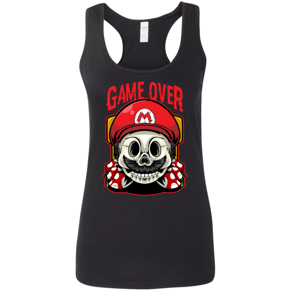 "GAME OVER" Ladies' Softstyle Racerback Tank