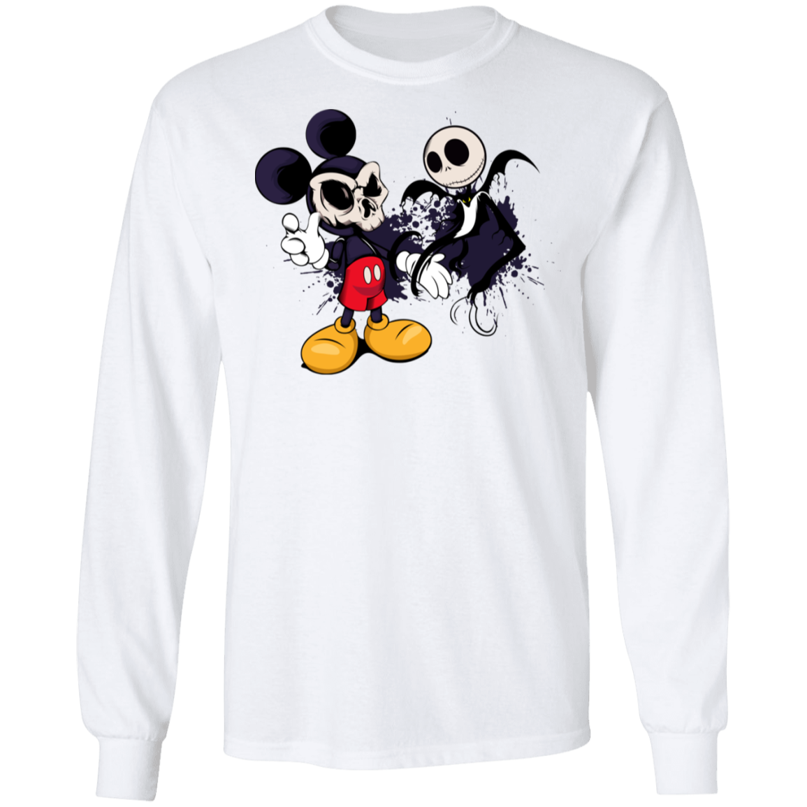 "NIGHTMARE MICKEY" LS Ultra Cotton T-Shirt