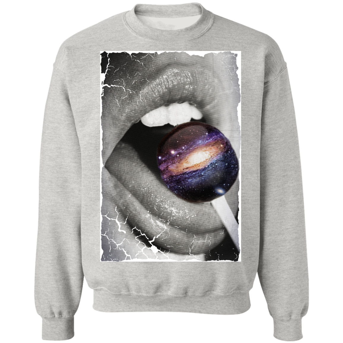 "GALACTIC TASTE" Crewneck Pullover Sweatshirt  8 oz.