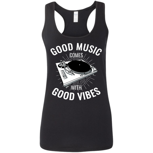 "GOOD VIBES" Ladies' Softstyle Racerback Tank