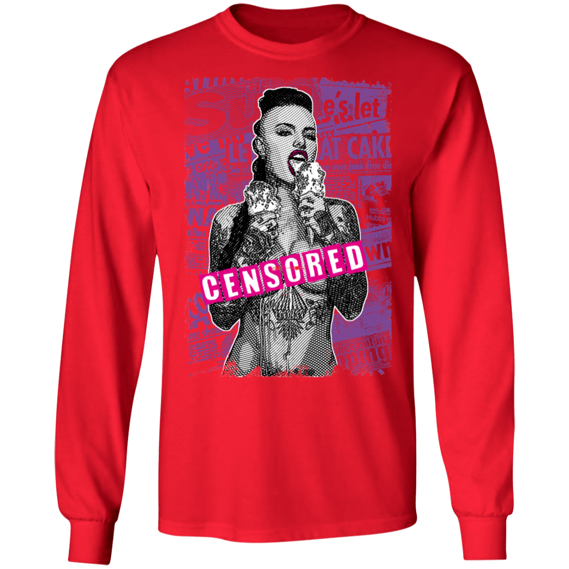 "CENSORED" LS Ultra Cotton T-Shirt