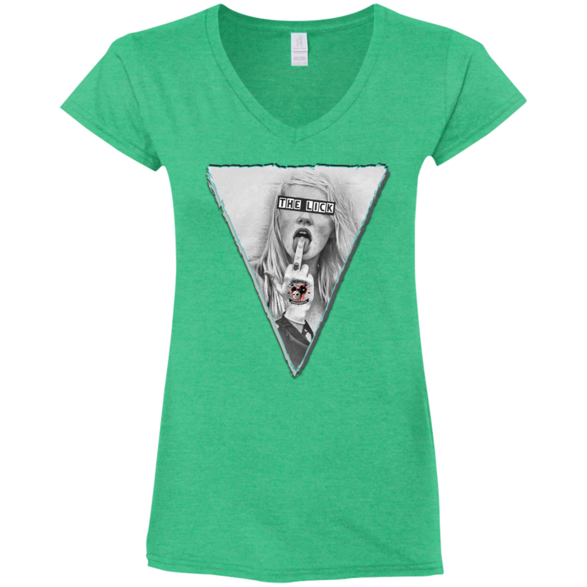 "THE LICK" Ladies' Fitted Softstyle 4.5 oz V-Neck T-Shirt