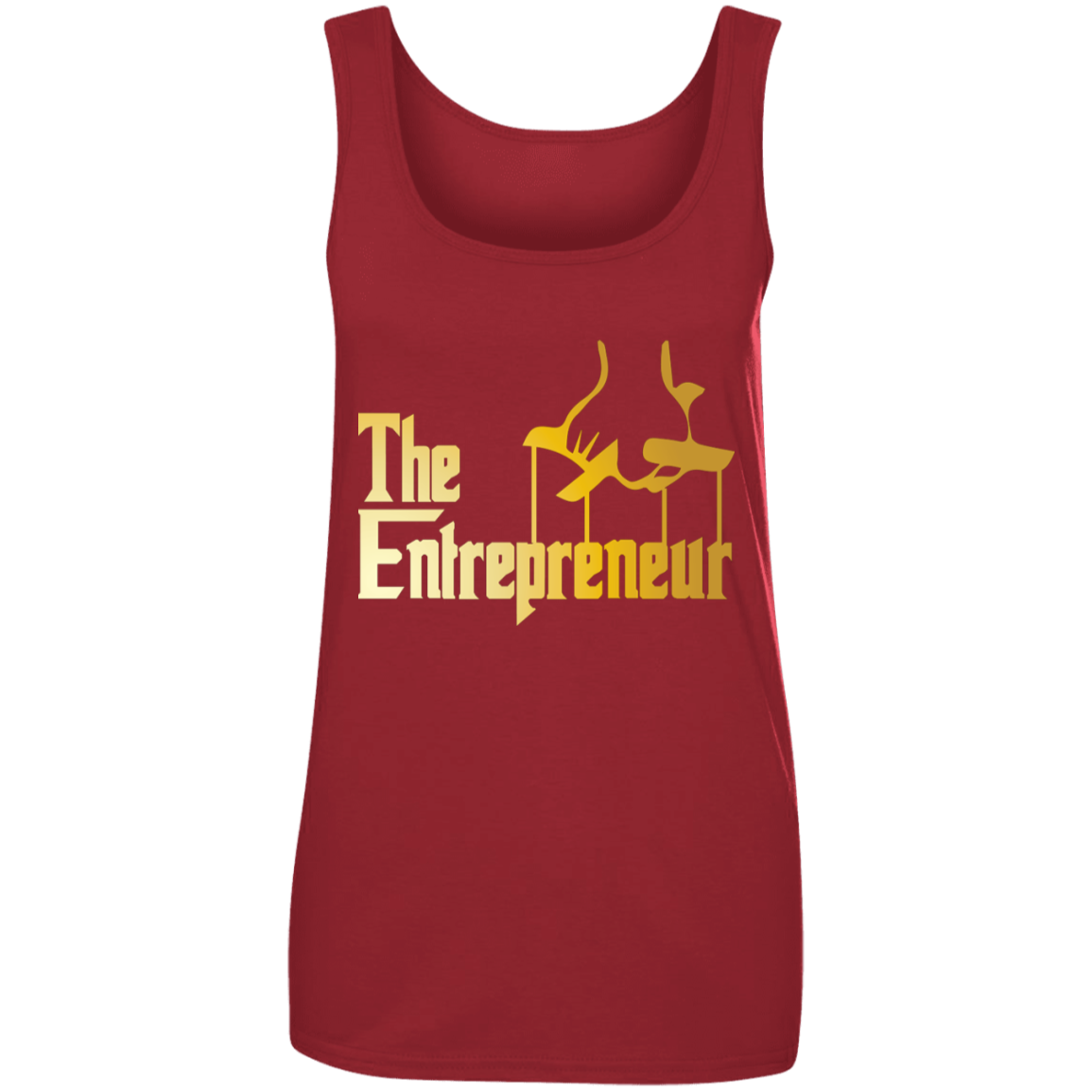 "HANDS OF AN ENTREPRENEUR" Ladies' 100% Ringspun Cotton Tank Top