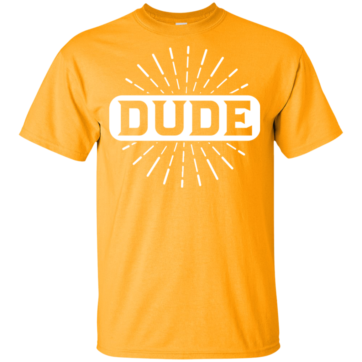 "DUDE" Youth Ultra Cotton T-Shirt in white print