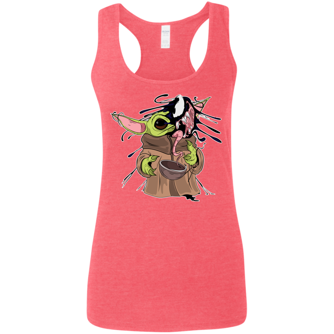 "BABY YODA VENOM" Ladies' Softstyle Racerback Tank