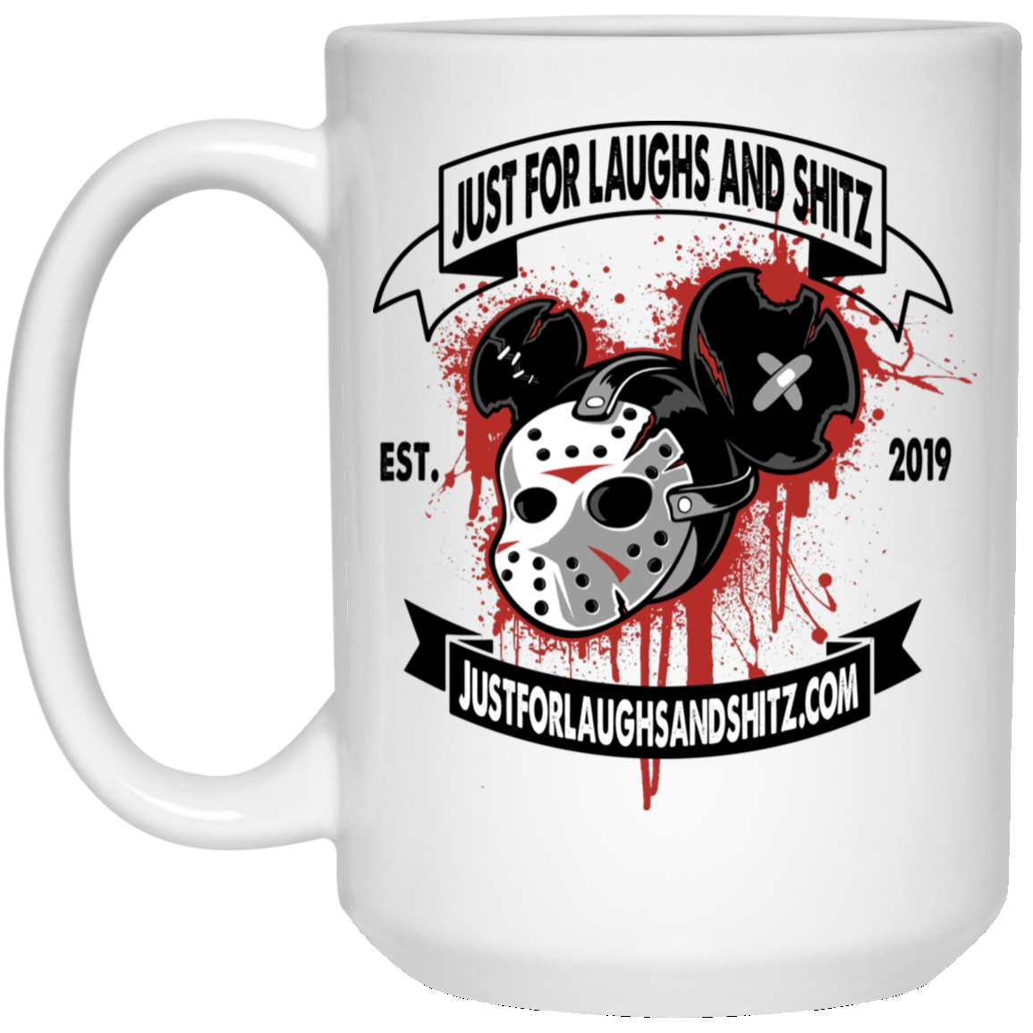 "MICKEY MASK" 15 oz. White Mug