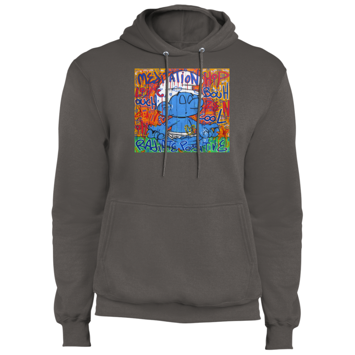 "MEDITATION SMURF" Core Fleece Pullover Hoodie