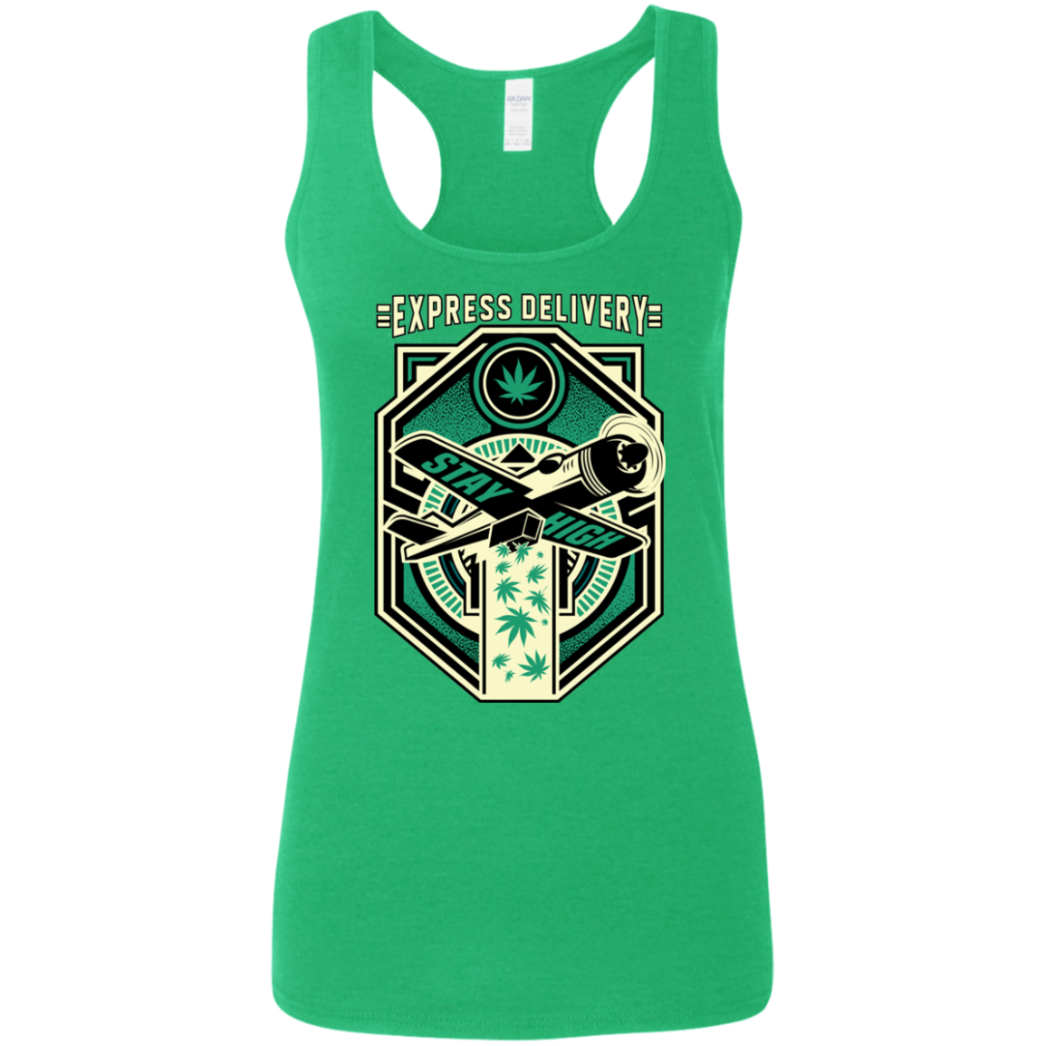 "EXPRESS DELIVERY" Ladies' Softstyle Racerback Tank