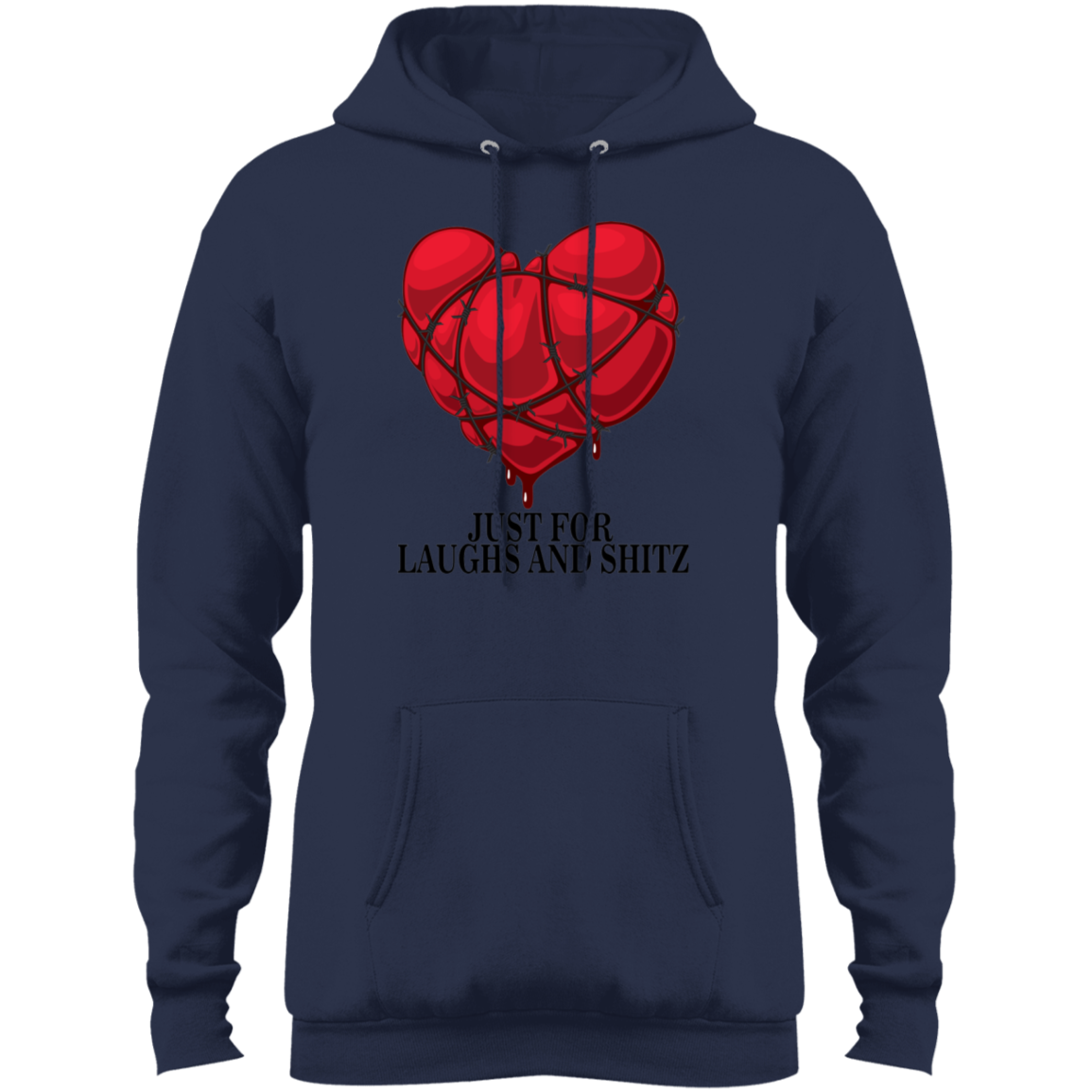 "MY BLOODY HEART" Men's Core Fleece Pullover Hoodie in