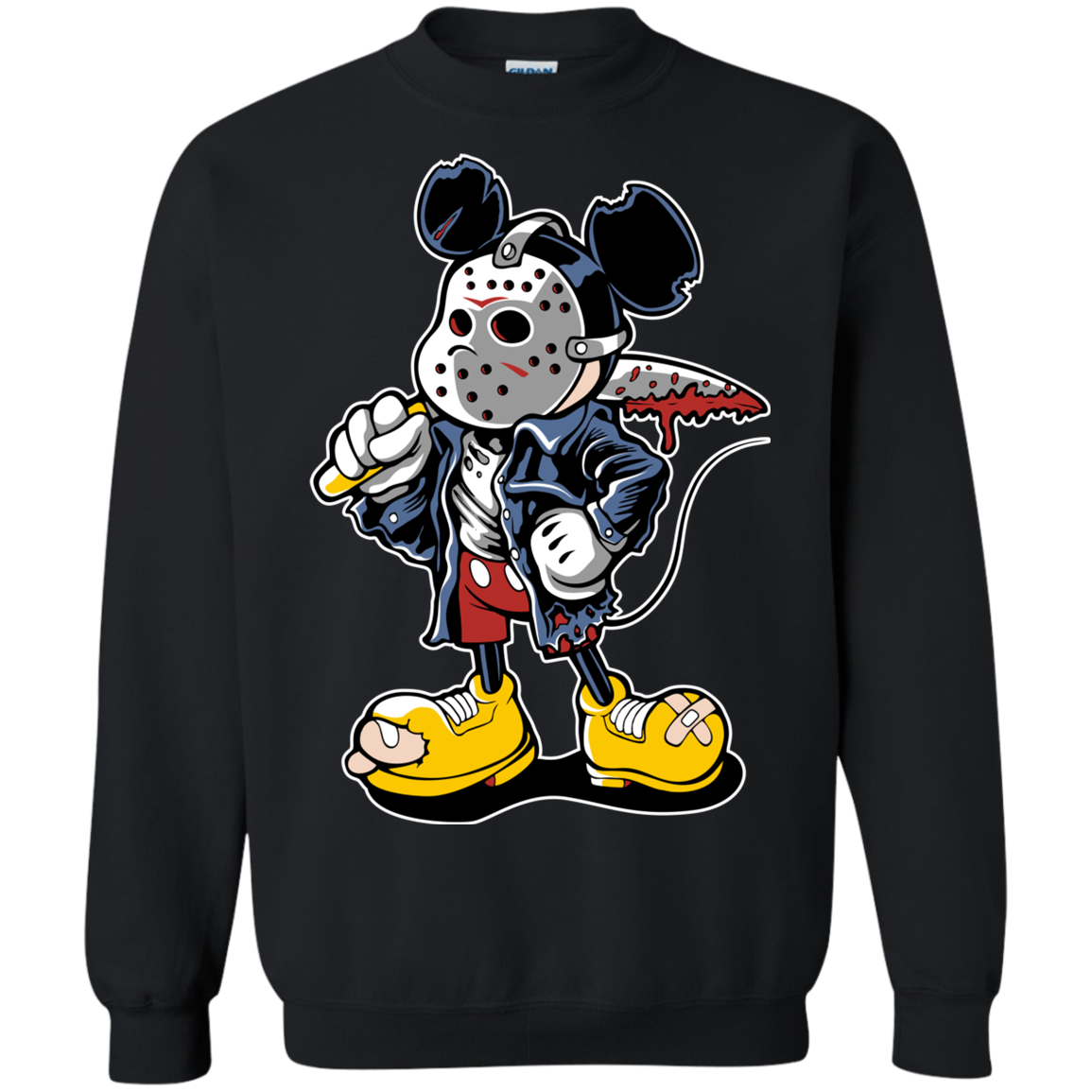 "MANIAC MICKY Crewneck Pullover Sweatshirt  8 oz.