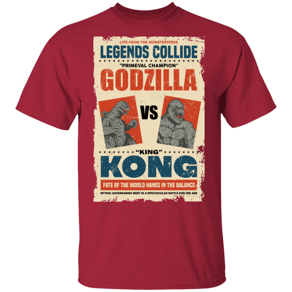 "GODZILLA VS KONG" 5.3 oz. T-Shirt