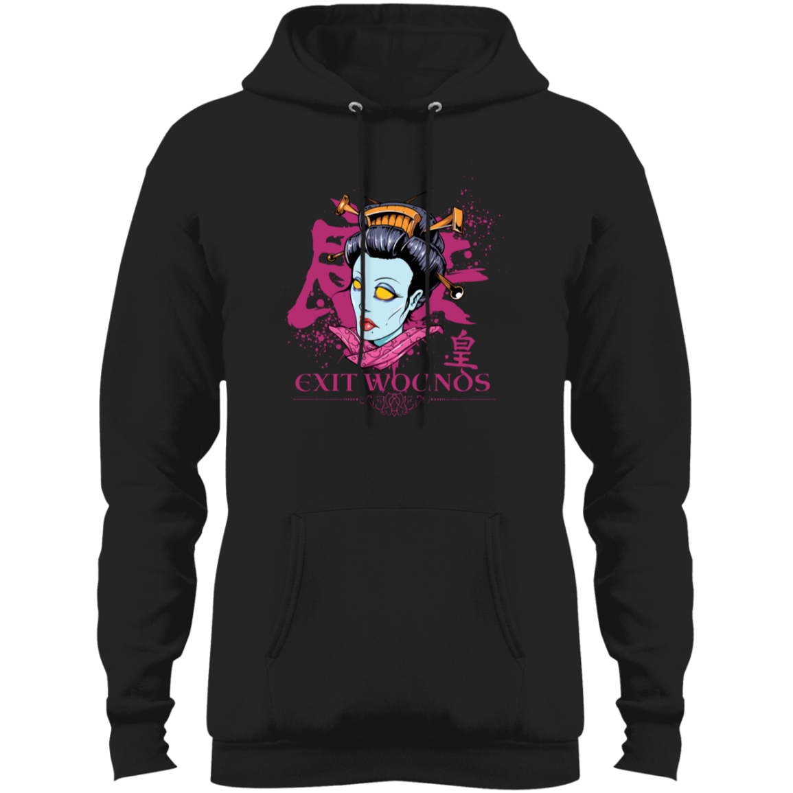 "EXIT WOUNDS" Core Fleece Pullover Hoodie