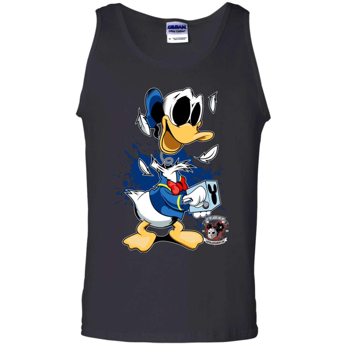 "DONALD IN A BOX" 100% Cotton Tank Top