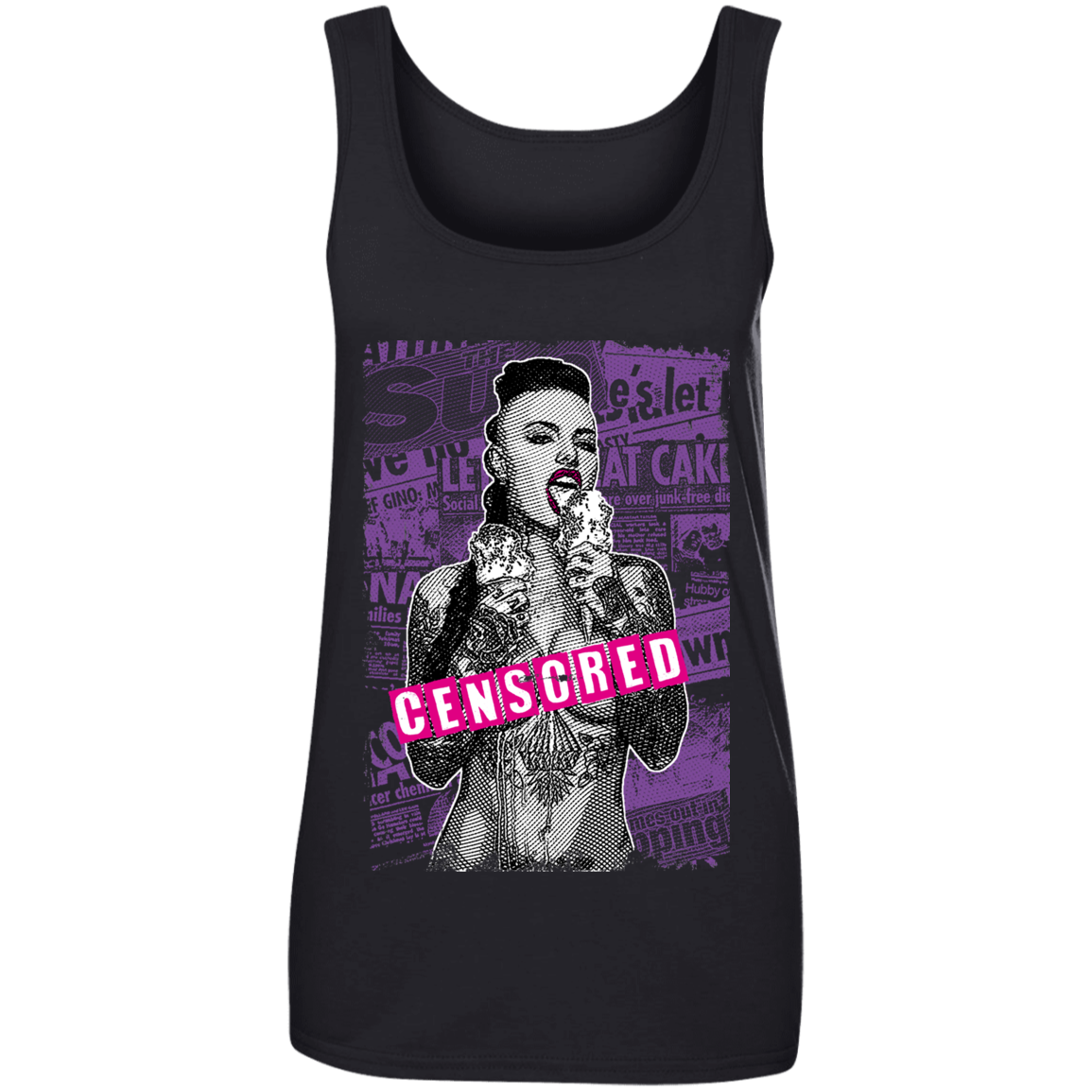 "CENSORED" Ladies' 100% Ringspun Cotton Tank Top