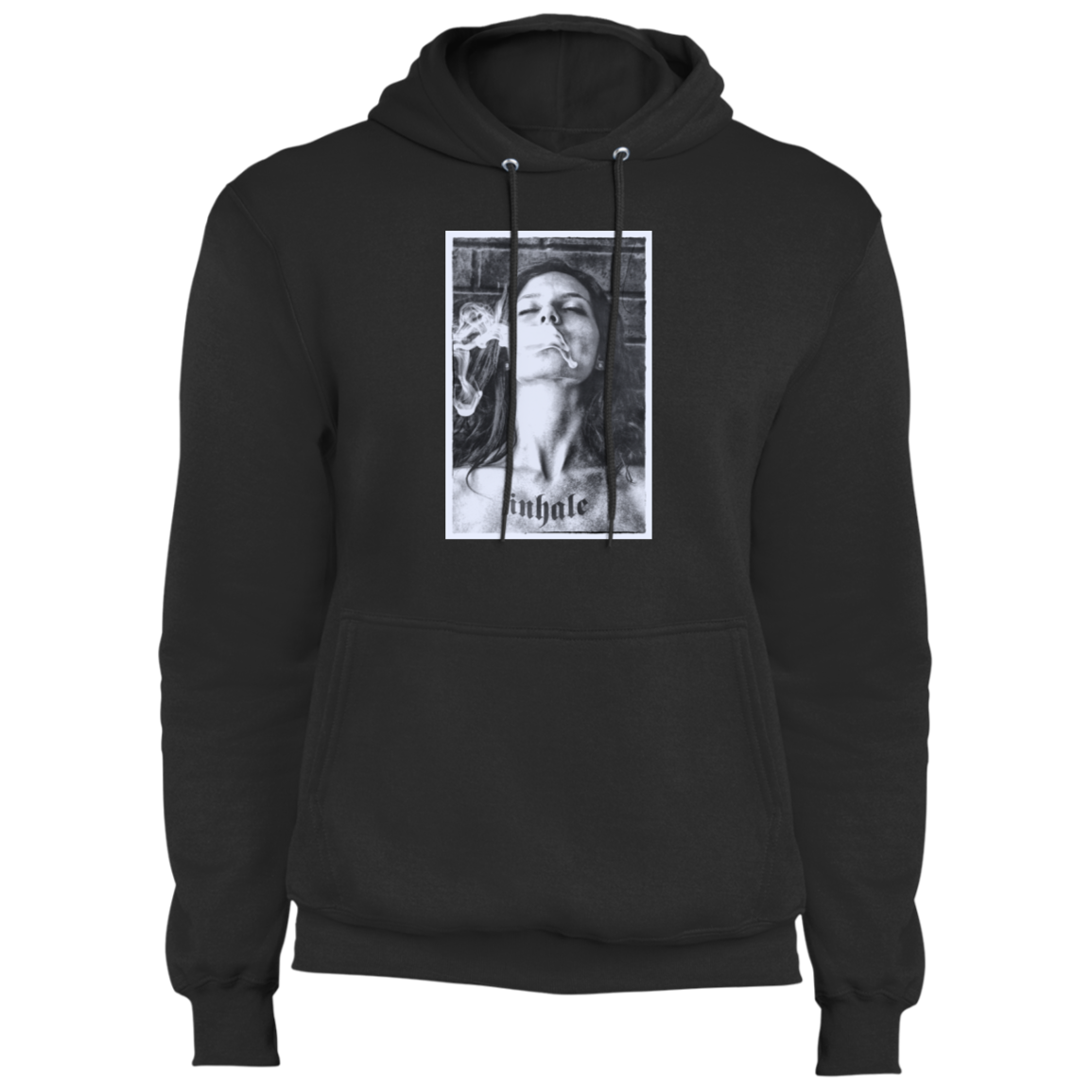 "INHALE" Core Fleece Pullover Hoodie