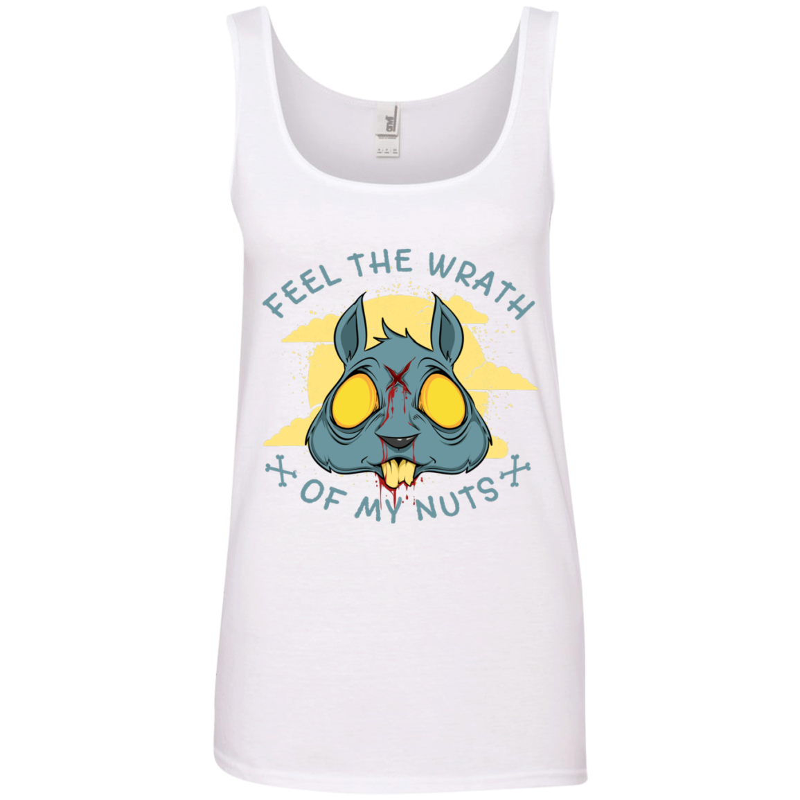 "FEEL THE WRATH" Ladies' 100% Ringspun Cotton Tank Top