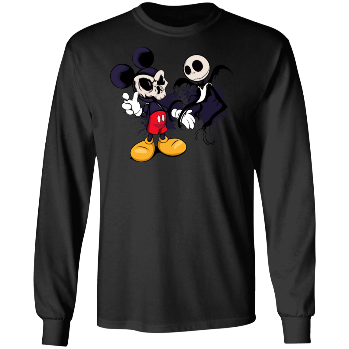 "NIGHTMARE MICKEY" LS Ultra Cotton T-Shirt