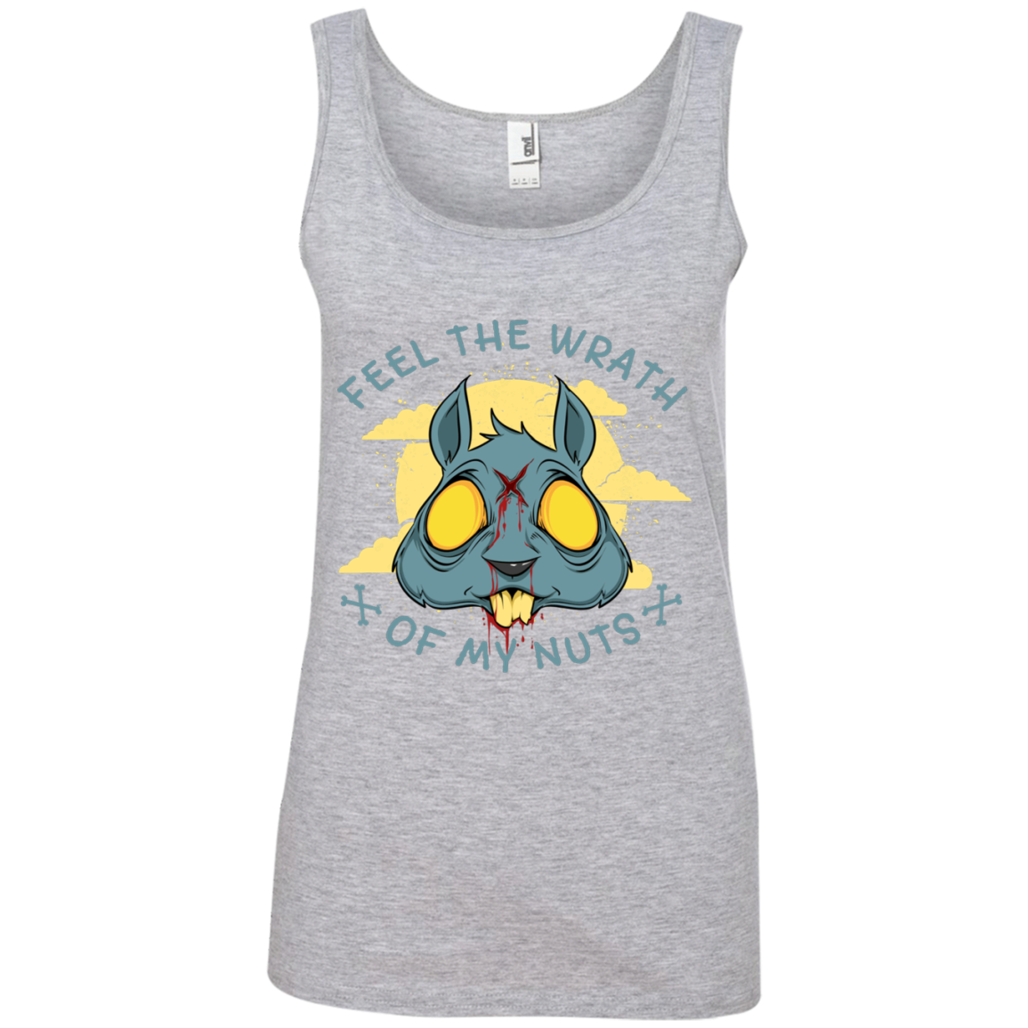 "FEEL THE WRATH" Ladies' 100% Ringspun Cotton Tank Top