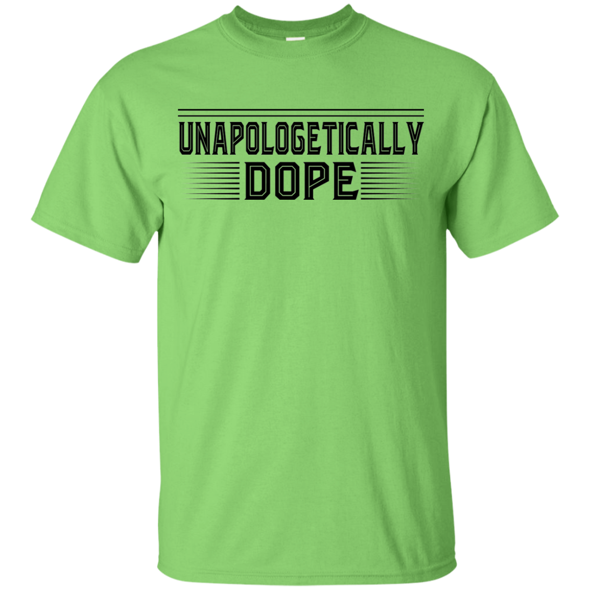 "UNAPOLOGETICALLY DOPE" Youth Ultra Cotton T-Shirt in black print