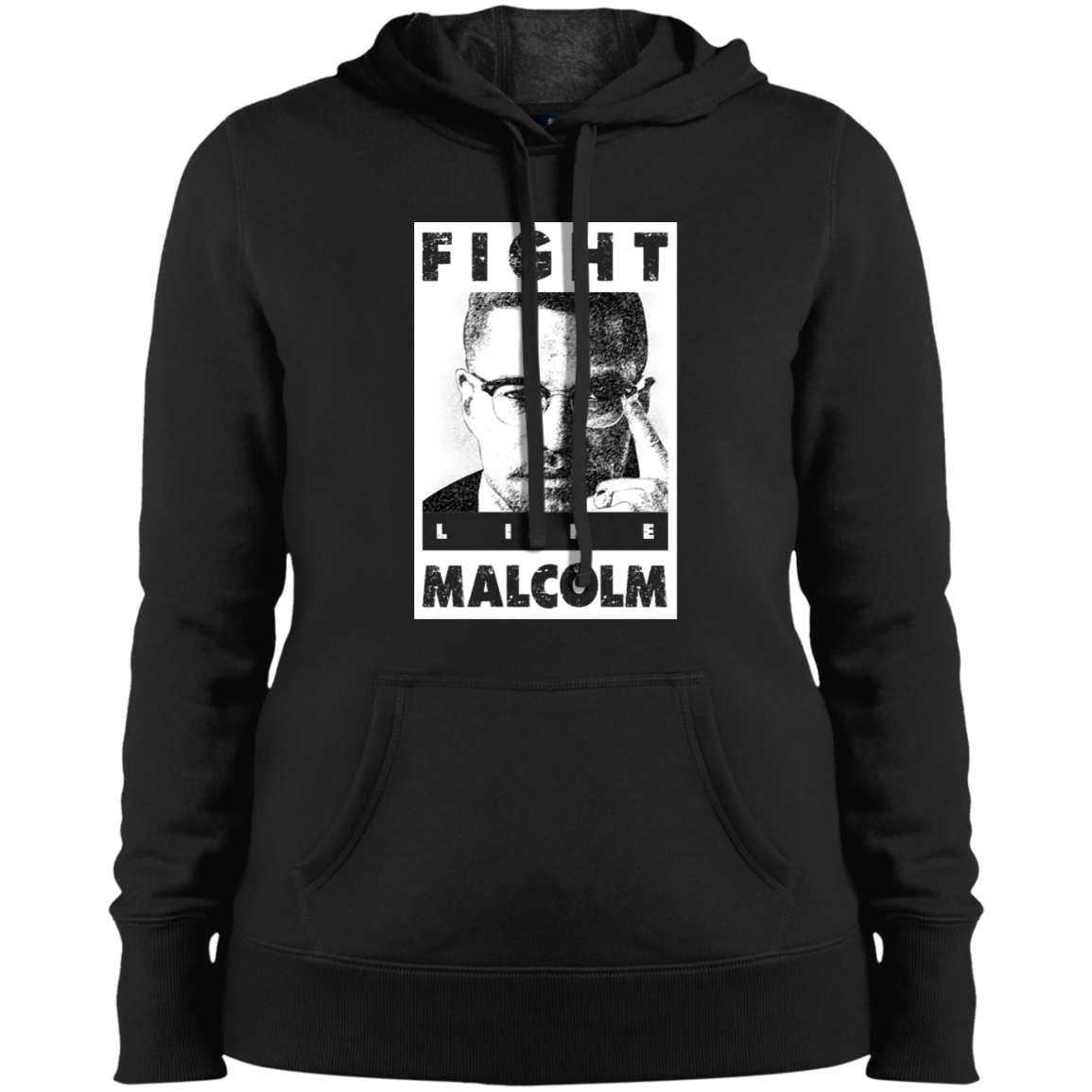 "LIKE MALCOLM" Ladies' Pullover Hooded Sweatshirt