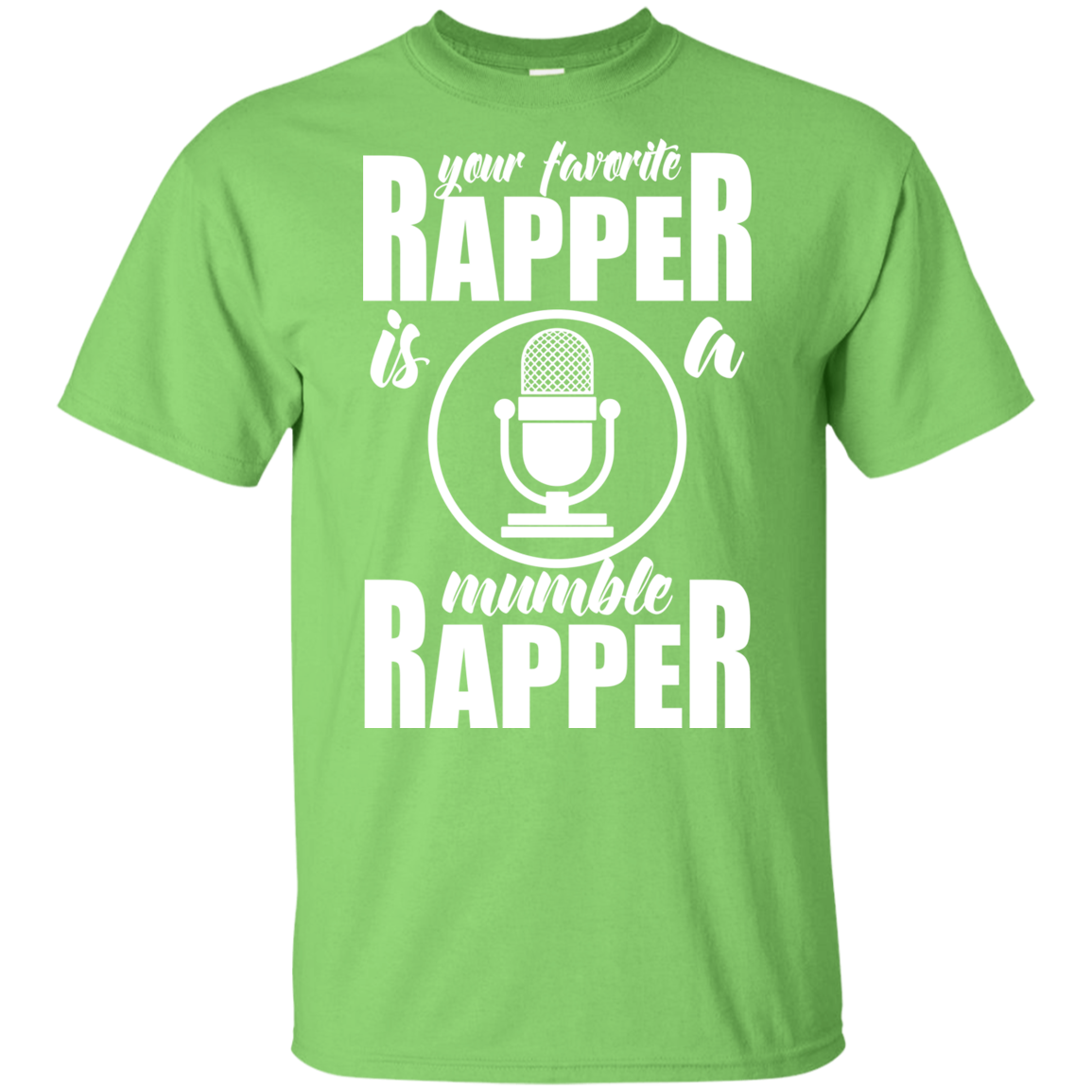 "YOUR FAVORITE RAPPER" Youth Ultra Cotton T-Shirt in white print