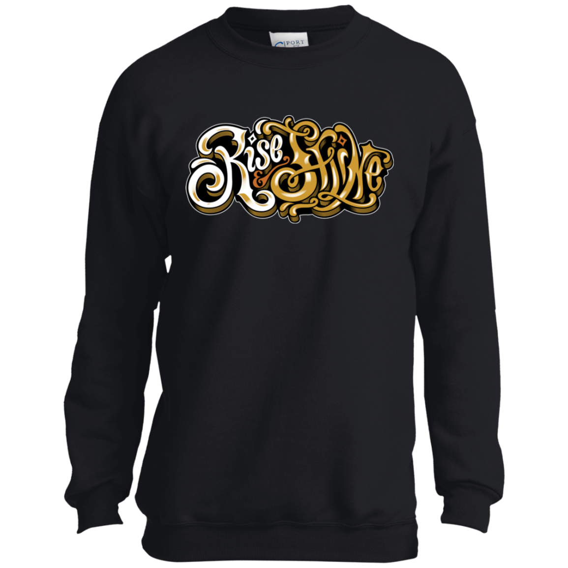 "RISE AND SHINE" Youth Crewneck Sweatshirt