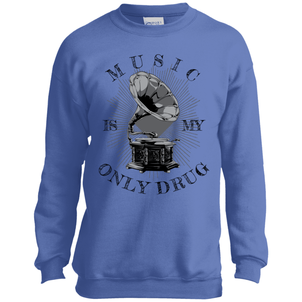 "MUSIC" Youth Crewneck Sweatshirt