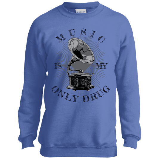 "MUSIC" Youth Crewneck Sweatshirt