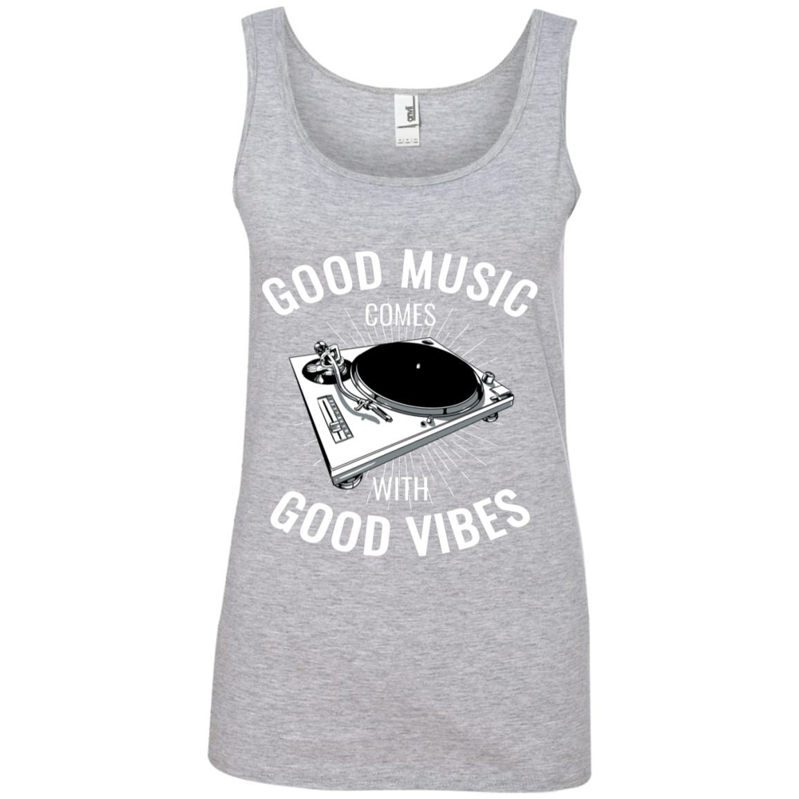 "GOOD VIBES" Ladies' 100% Ringspun Cotton Tank Top