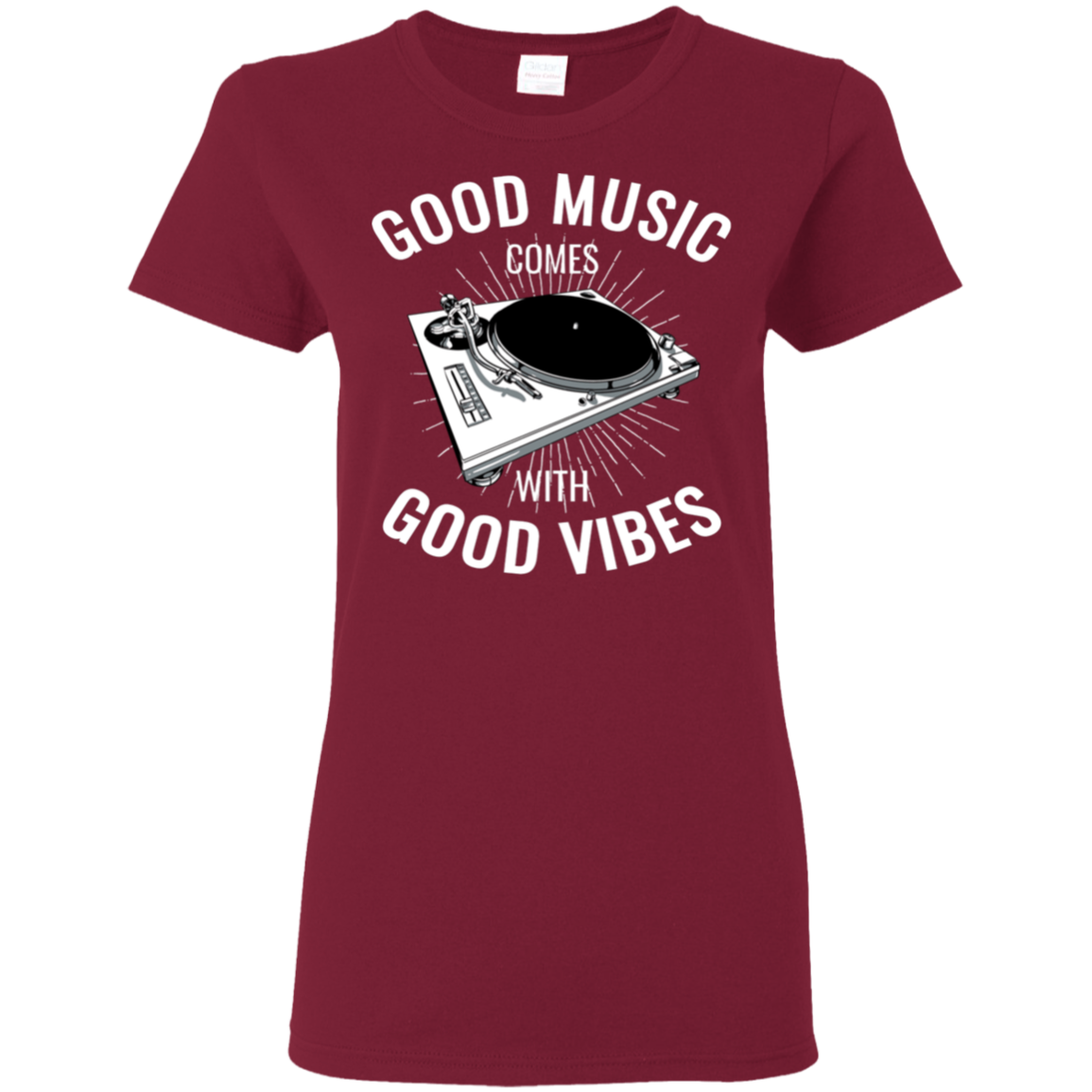 "GOOD VIBES" Ladies' 5.3 oz. T-Shirt