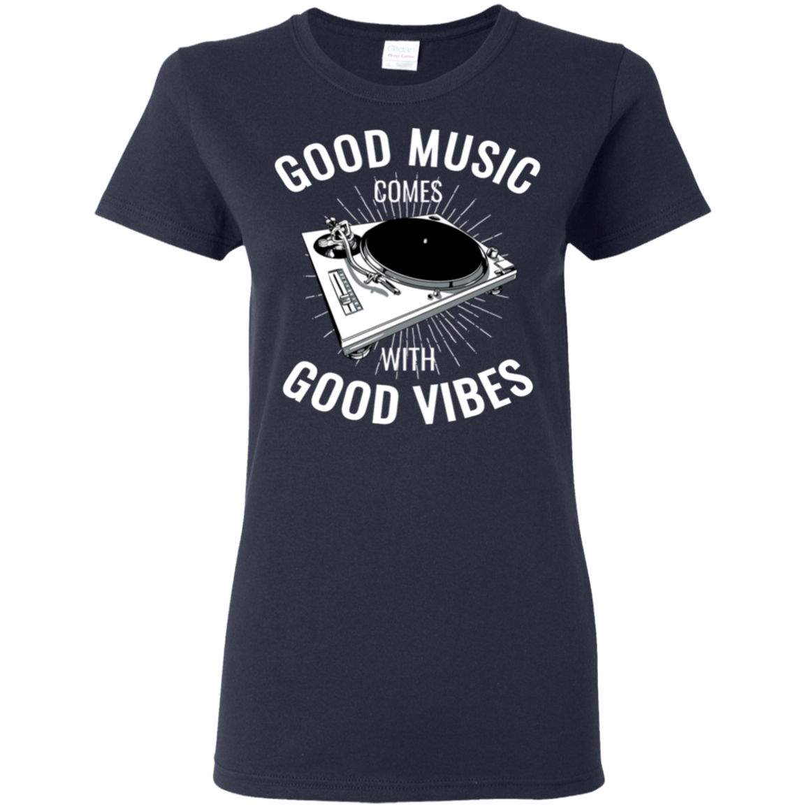 "GOOD VIBES" Ladies' 5.3 oz. T-Shirt