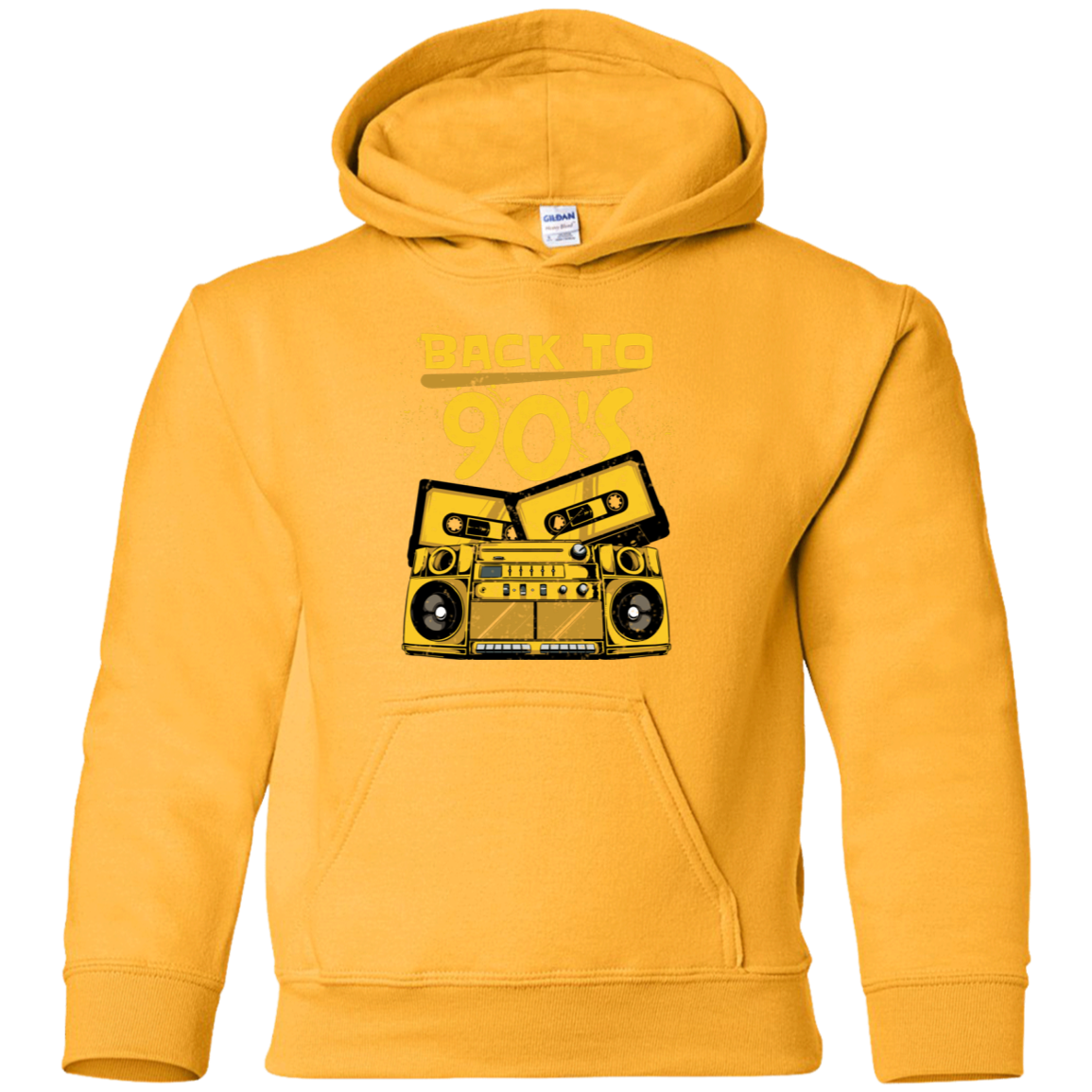 "BACK TO 90'S" Youth Pullover Hoodie