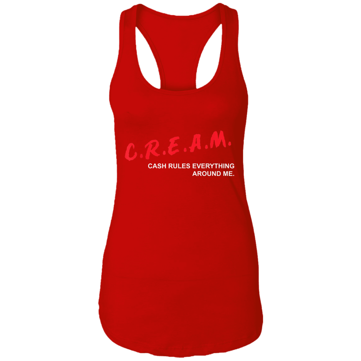 "CREAM" Ladies Ideal Racerback Tank