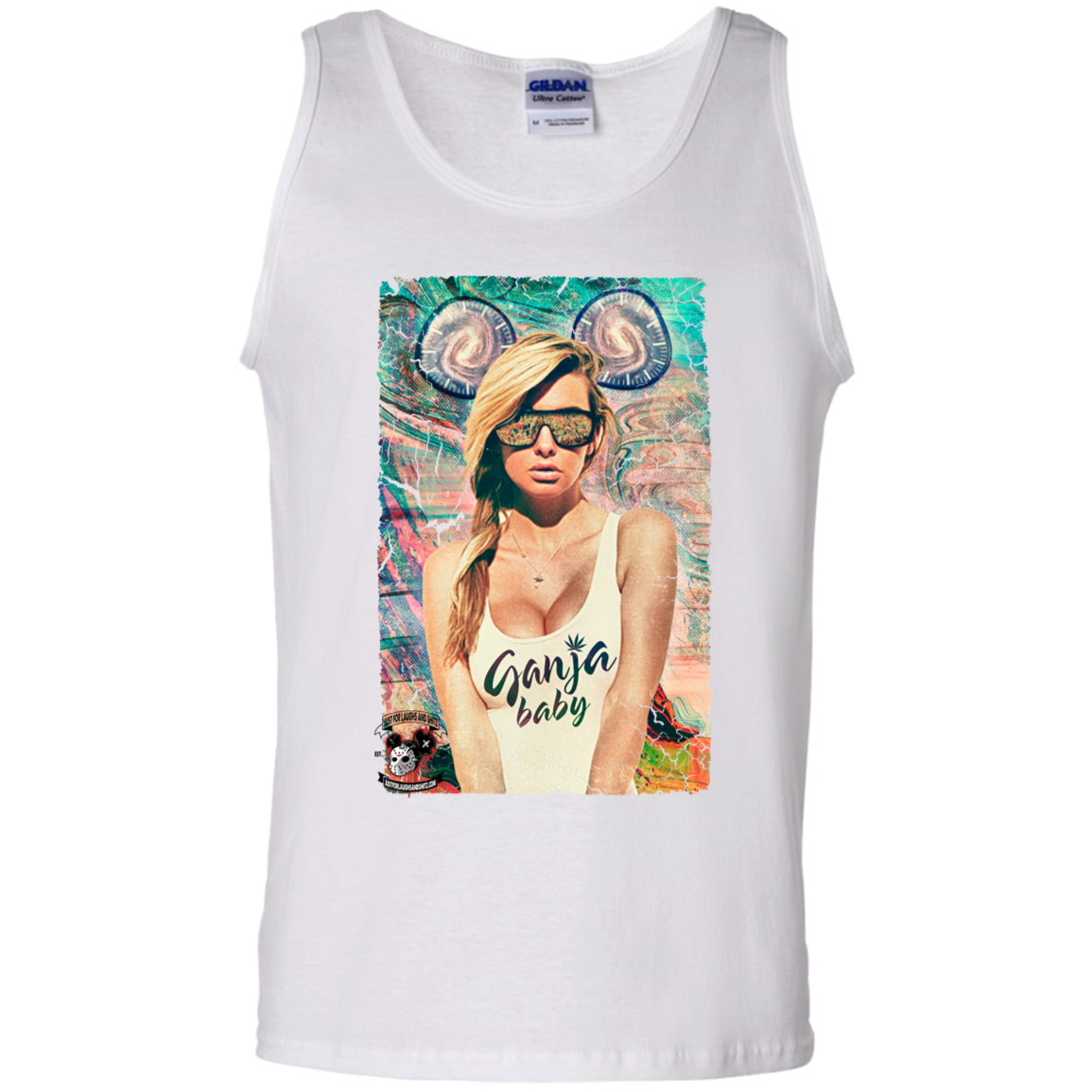 "GANJA BABY" 100% Cotton Tank Top