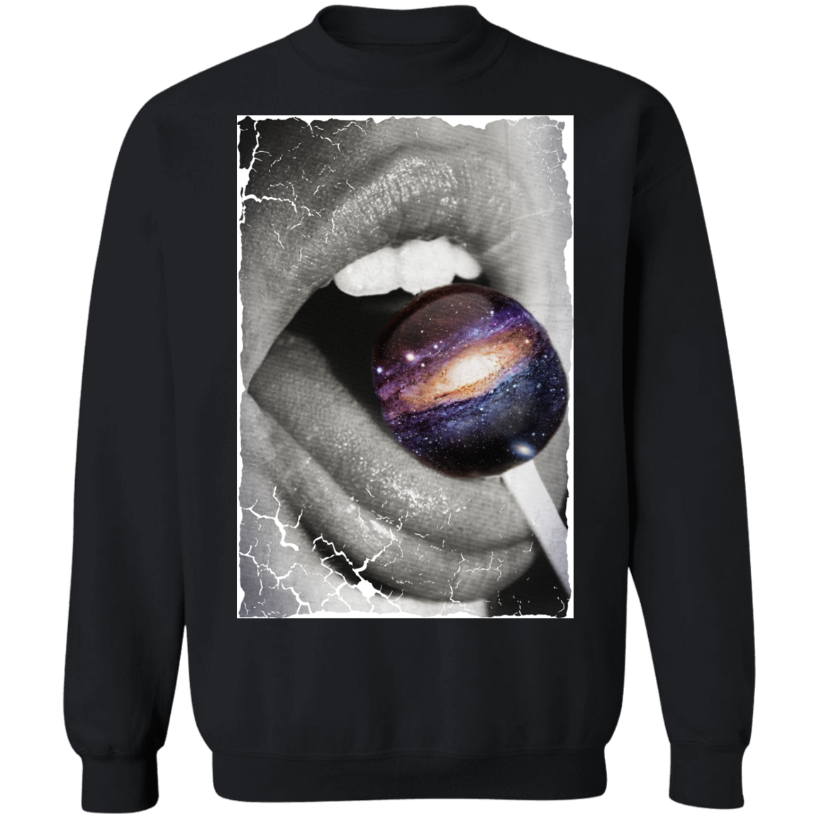 "GALACTIC TASTE" Crewneck Pullover Sweatshirt  8 oz.