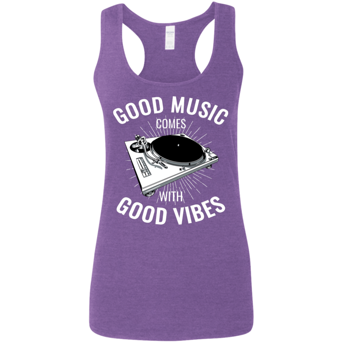 "GOOD VIBES" Ladies' Softstyle Racerback Tank