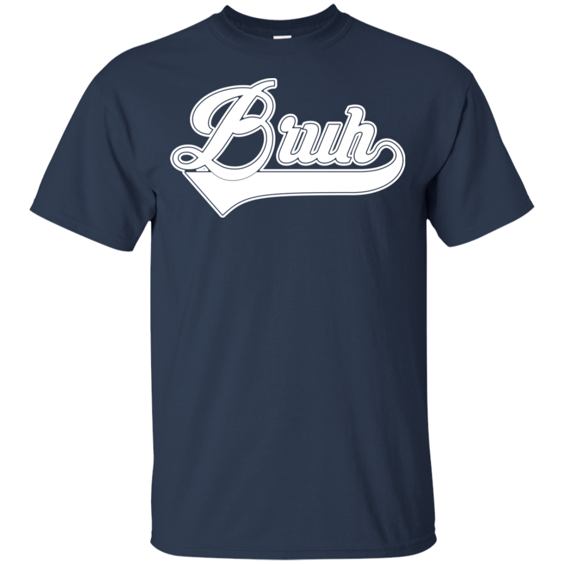 "BRUH" Youth Ultra Cotton T-Shirt in white print