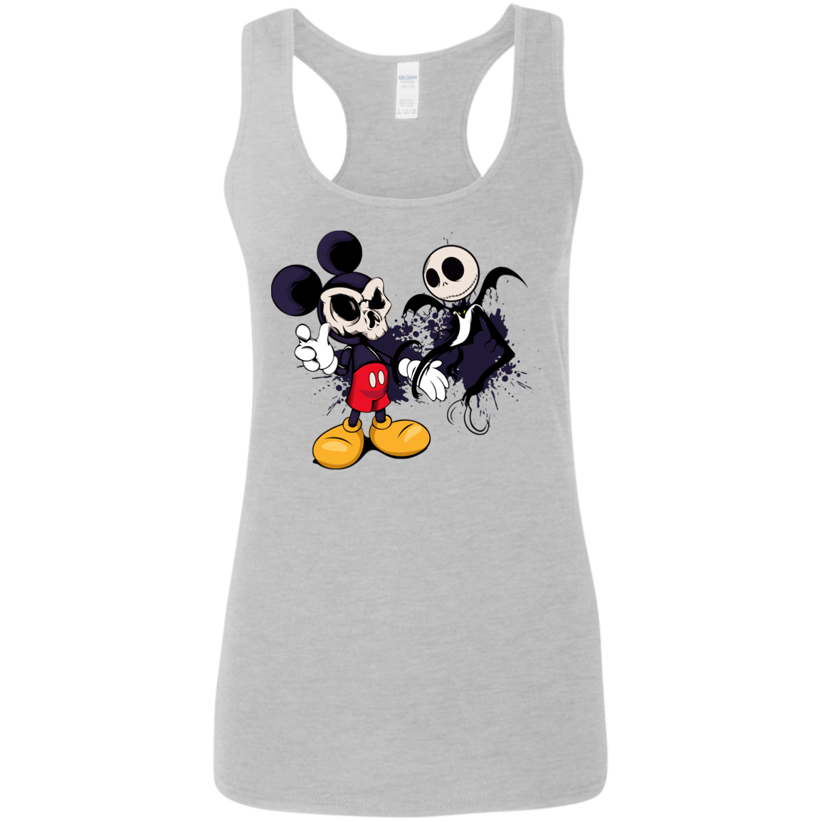 "NIGHTMARE MICKEY" Ladies' Softstyle Racerback Tank