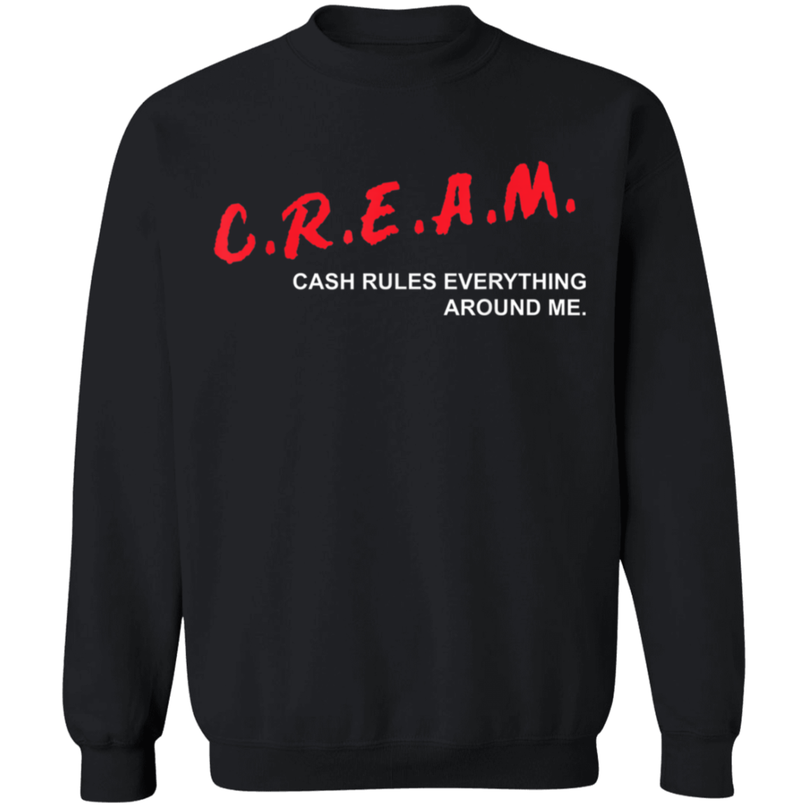 "CREAM" Crewneck Pullover Sweatshirt