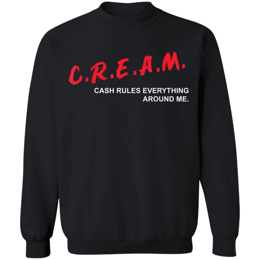 "CREAM" Crewneck Pullover Sweatshirt