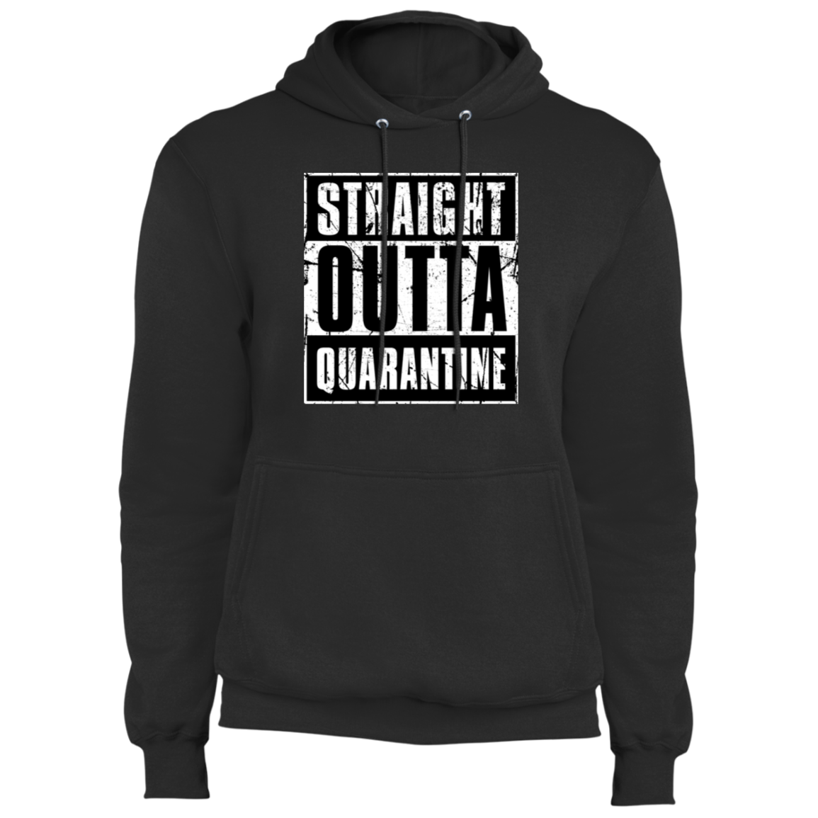 "QUARANTINE" Core Fleece Pullover Hoodie