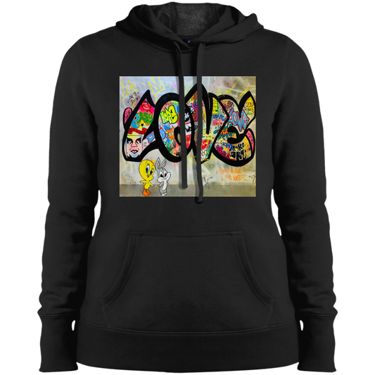 "LOVE" Ladies' Pullover Hooded Sweatshirt