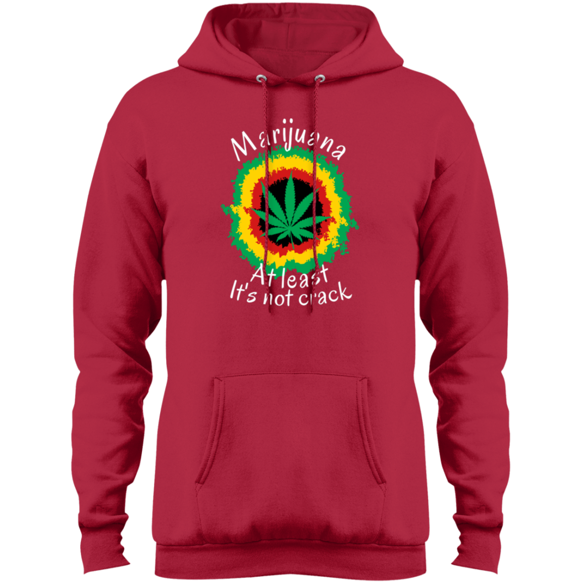 "AT LEAST ITS NOT CRACK" Core Fleece Pullover Hoodie