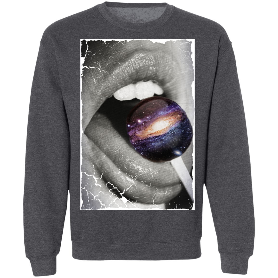 "GALACTIC TASTE" Crewneck Pullover Sweatshirt  8 oz.