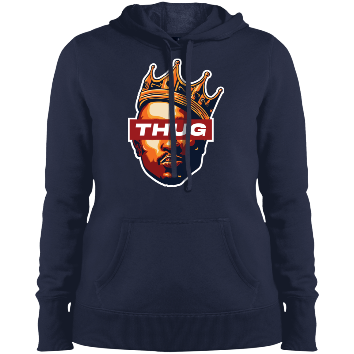 "THUG" Ladies' Pullover Hooded Sweatshirt