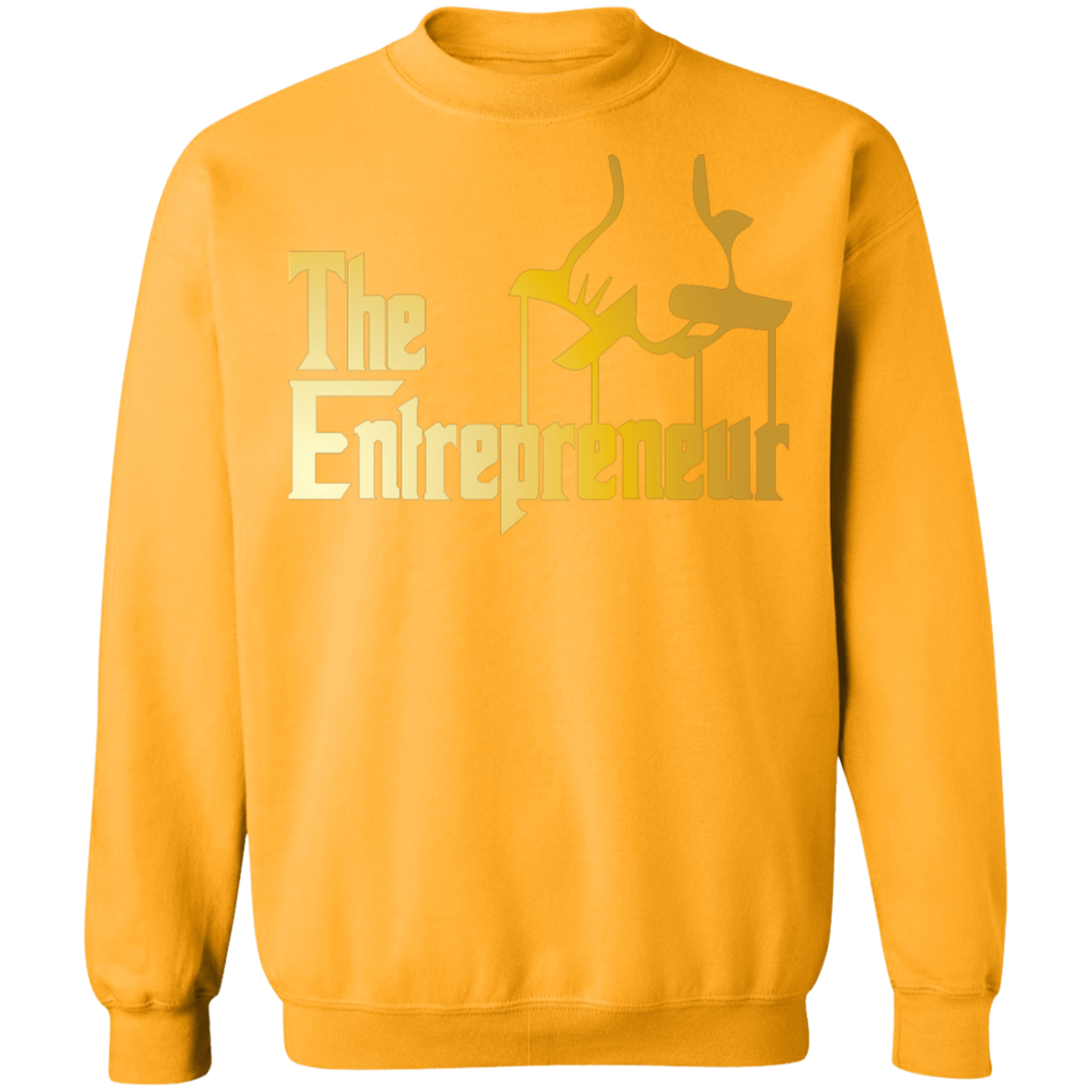 "HANDS OF AN ENTREPRENEUR" Crewneck Pullover Sweatshirt  8 oz.