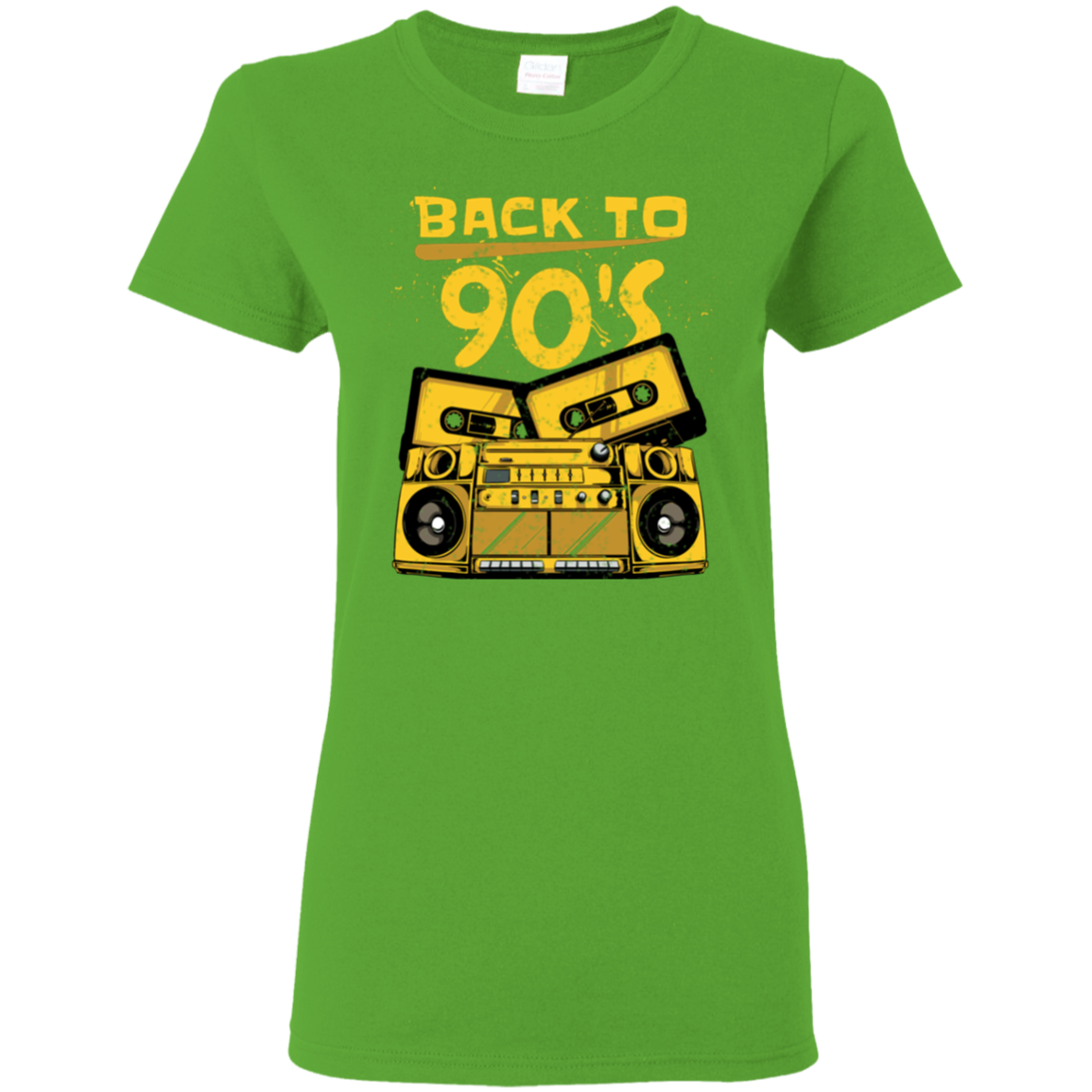 "BACK TO 90'S" Ladies' 5.3 oz. T-Shirt