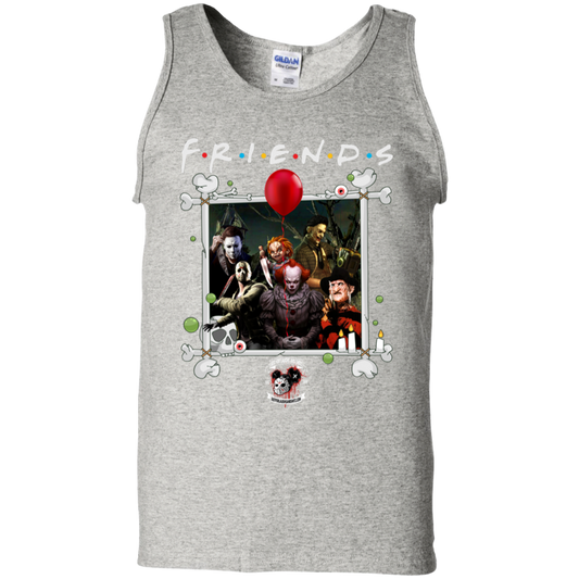 "FRIENDS IN HORROR" 100% Cotton Tank Top