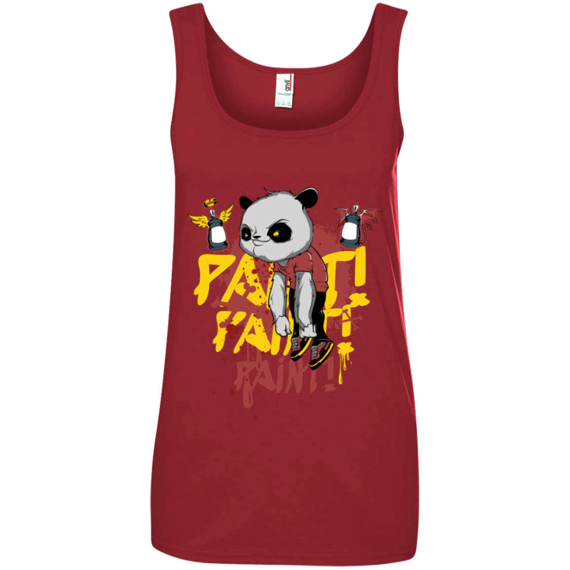 "PAINT PAINT PAINT" Ladies' 100% Ringspun Cotton Tank Top