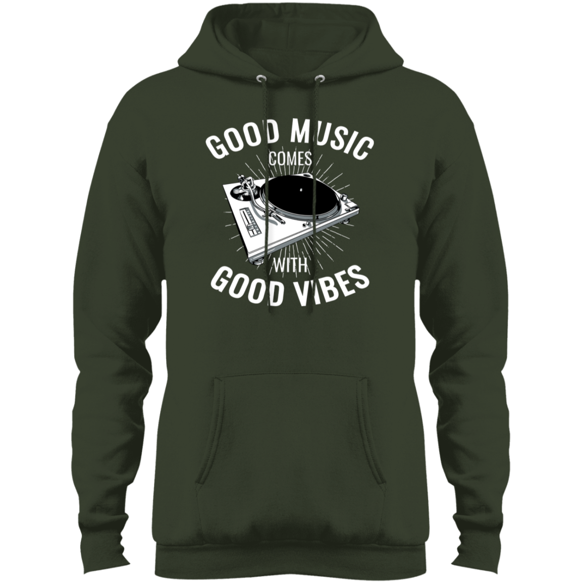 "GOOD VIBES" Core Fleece Pullover Hoodie